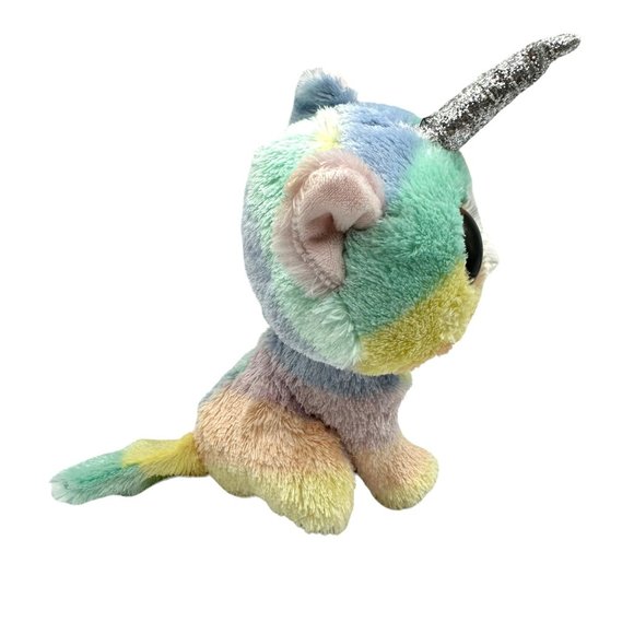 TY Heather the Unicorn Cat Beanie Boo Unikitty Big Eyes Stuffed Animal Plush Toy - Picture 3 of 11